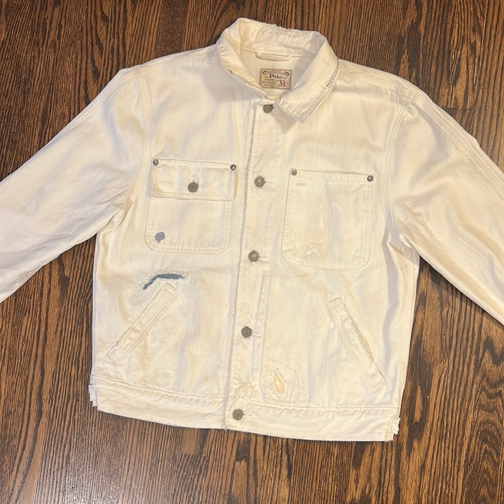 Polo by Ralph Lauren White Denim Jacket